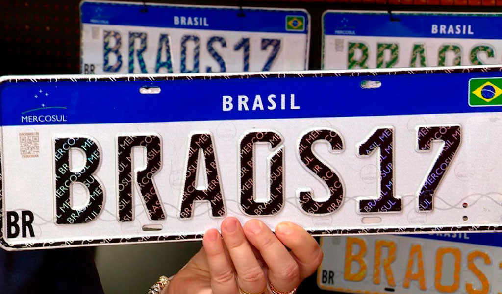 cores das placas de carros no Brasil