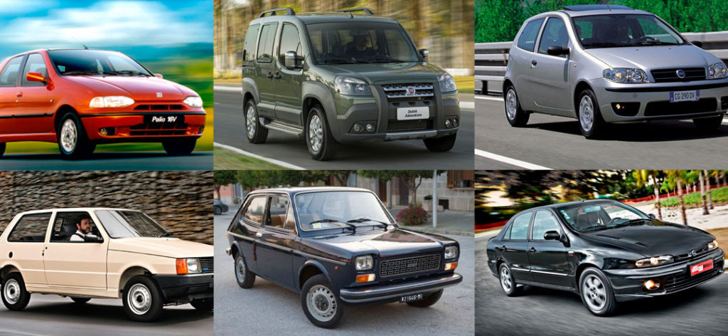 carros inesquecíveis da Fiat